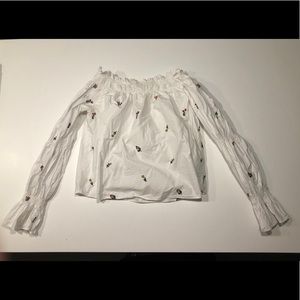 Zara off the shoulder top